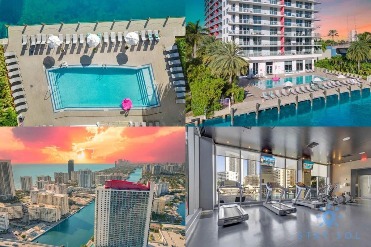Infinite Views, Amazing Pool, Gym, Near Beach Hallandale Beach Esterno foto